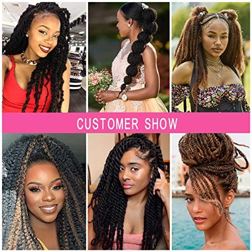Long 18 Marely Braids Crochet Hair Afro Kinky Twist Braiding Hair  Extensions