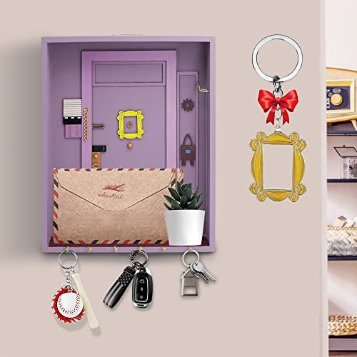 VUEJIC Friends Key Holder & Monica's Door Frame Keychain Cute Home Gift for  TV Show Merchandise Lovers, Purple Handmade Key Hooks,Vintage Home Decora -  Imported Products from USA - iBhejo