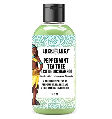 Lockology Dreadlock Shampoo with Peppermint Tea Tree, Organic Loc Shampoo  For Dreads