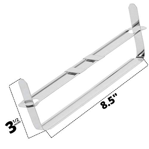 OLYMPX 50 Pcs of 3.5? Capacity Premium Metal Prong Paper Fastener Complete Set, 8.5 inch Base with Standard 2-Hole Punch Compressor for Paper File