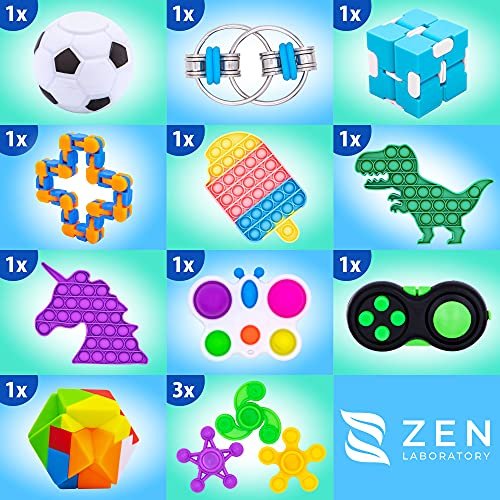 AZEN 24 Pcs Soccer Party Favors for Kids 4-8 8-12, Mini Fidget Spinners  Soccer Ball Toys, Goodie Bags Stuffers for Birthday Party, Treasure Box  Toys