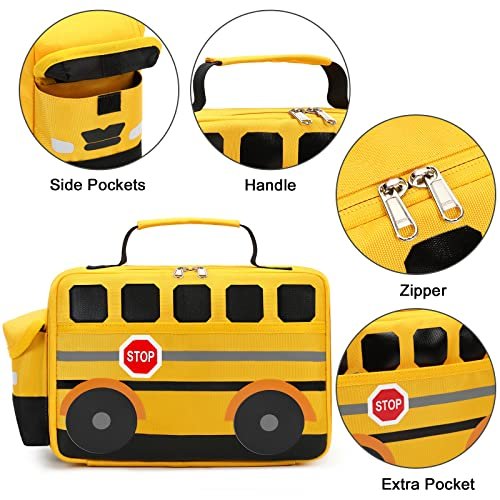  Bluboon Insulated Lunch Box for Kids Boys Girls School