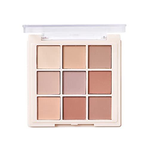 SURORAIN 9 Colors Matte Eyeshadow Palette, Highly Pigmented Long