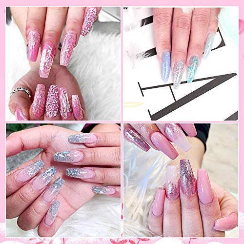 Buy Saviland Poly Nails Gel Kit - Glitter Nail Extension Gel Nail Kit with  Slip Solution Nail Strengthener Builder Nail Gel All-In-One for Nail  Manicure Beginner Starter Kit DIY at Home Online