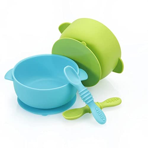 PandaEar Silicone Baby Spoon and Fork Set