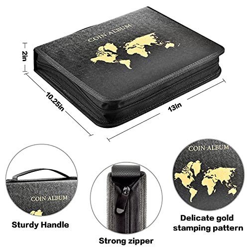 Coin Collection Book Holder for Collectors, 200 Pockets Coins Collecting  Album & 30 Sleeves Paper Money Display Storage Case for Coin Currency  Collection Supplies (42 Pockets) - Yahoo Shopping