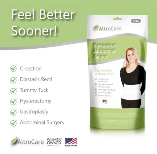 Altrocare Abdominal Binder & Belly Band. Postpartum And Post Surgery  Recovery Hip And Waist Support. 3 Panel, Size S/M - Imported Products from  USA - iBhejo