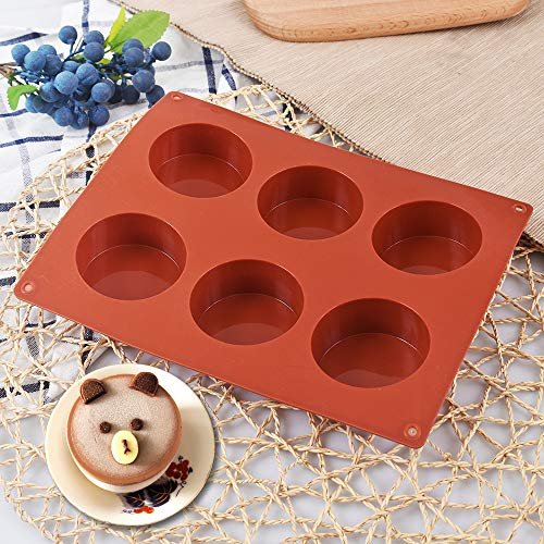 Silicone Cookie Molds Round Cylinder Chocolate Cover Mold (2, Multi)