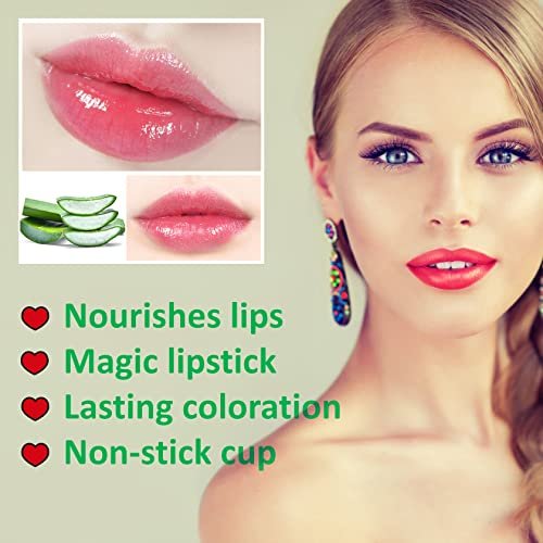 3 Pieces Aloe Vera - USA Lip iBhejo Temp stick,Lipstick,Lip Ma Gloss Lip Products Lip Balm,Nourishing from - Lasting Color Lipstick,Long Balm,Magic Change,Waterproof Moisturizing Imported