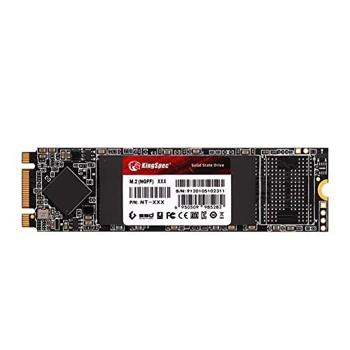 KingSpec M.2 SATA SSD, 128GB 2242 SATA III 6Gbps Internal M.2 SSD,  Ultra-Slim NGFF State Drive for Desktop/Laptop/Notebook (2242, 128GB)
