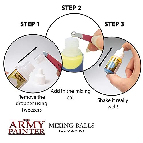 The Army Painter Paint Mixing Balls - Rust-Proof Stainless Steel Mixing  Ball Ideal for Model Paint Mixer Bottle. 100 PCS Stainless Steel Mixing  Paint - Imported Products from USA - iBhejo