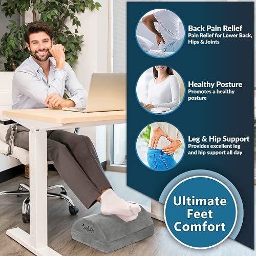 Ergonomic footrest under desk hot sale