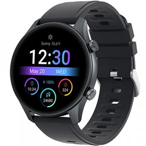 Smart Watch For Men Women Quick Text Reply 1.2 Amoled Always-On Display  For Android Phones And Ios Compatible Iphone Samsung Oxygen Heart Rate  Monit - Imported Products from USA - iBhejo