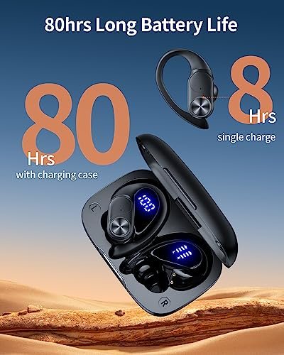 Wireless Earbuds, Bluetooth 5.3 Earbuds Stereo Bass, Bluetooth Headphones  in Ear Noise Cancelling Mic, Earphones IP7 Waterproof Sports, 32H Playtime