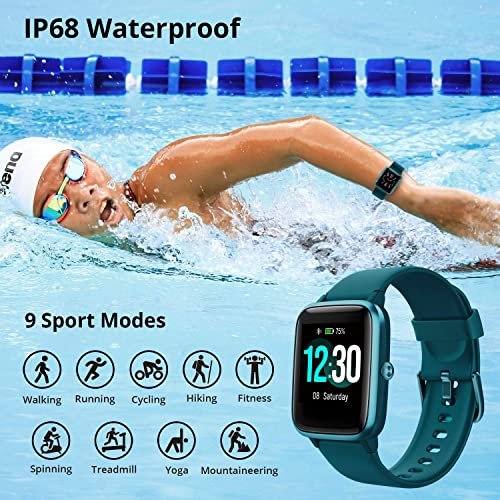 Fitness watch deals waterproof swimming