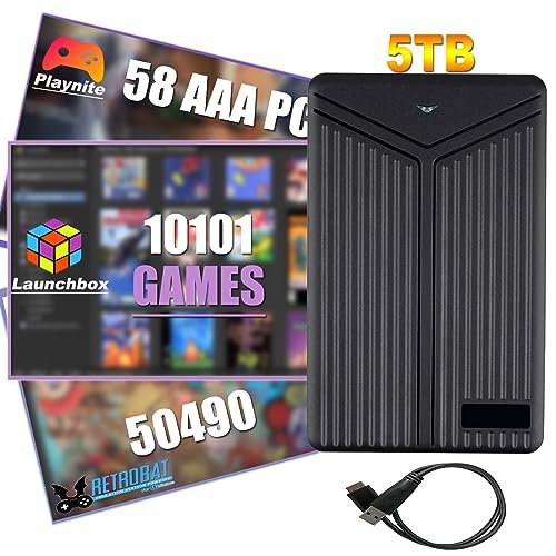 Dropship 5T Expansion HDD Retro Game Console Retrobat Playnite Launchbox  For 63139 AAA/3D/Retro Games For PS5/PS4/XBOX Plug And Play Win 8.1/10/11  to Sell Online at a Lower Price