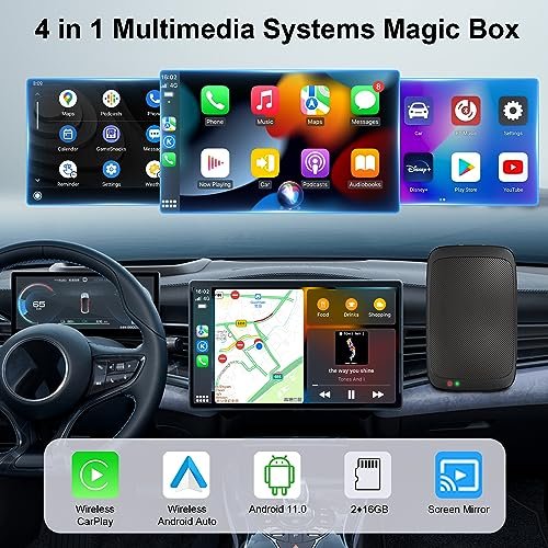 Magic Box 2.0, The Magic Box CarPlay Streaming Supports NetfIix/,  Apple CarPlay/Android Auto Wireless Adapter 2023 Newest, Wireless CarPlay