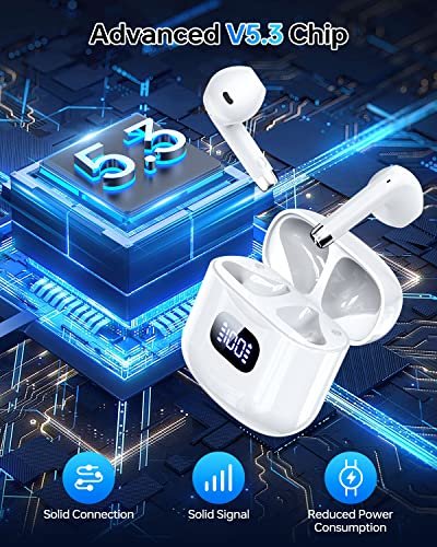 Ktgee Wireless Earbuds, Bluetooth 5.3 Headphones 40Hrs Playtime