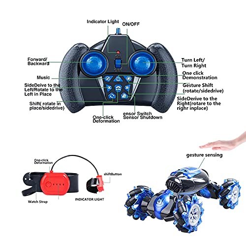 Gesture Sensing RC Stunt Car, Kids Entertainment 2023