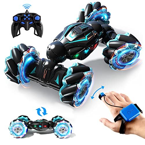 Force1 Disco Whirler 360 Stunt Car Mini RC Cars for Kids - 2.4 GHZ Remote  Control Car for Boys Girls 5 Wheels LED Lights 360 Flips Rotating Kid Cars