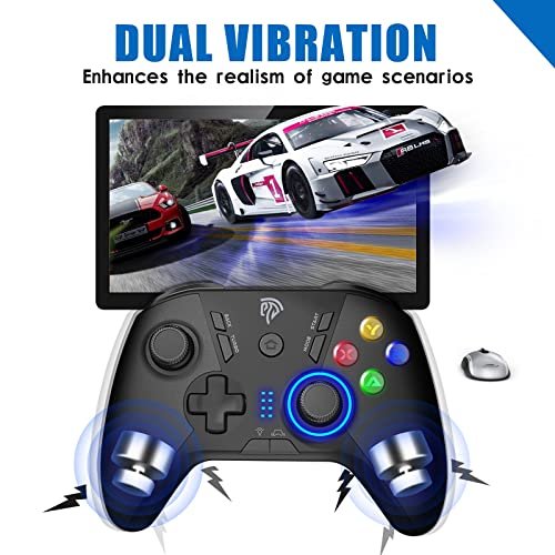 PC Controller Wireless, PS3 Controller PC Gamepad with Dual Vibration, 2.4G  Wireless Gaming Controller for PC Windows 11 10 8 7, PS3, Android Smart