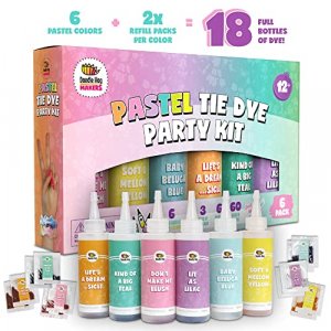 Tie Dye Kit for Kids & Adults - 12 Large Tye Dye Bottles with Tie Dye  Powder, Soda Ash, Gloves - Non-Toxic Tyedyedye Kit - Decorating Dye for  Clothes 12 Pack