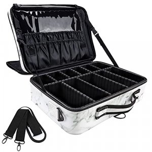 Miamica TSA Compliant Travel Bottles and Toiletry Bag Kit, 15 piece, Black  Clear 