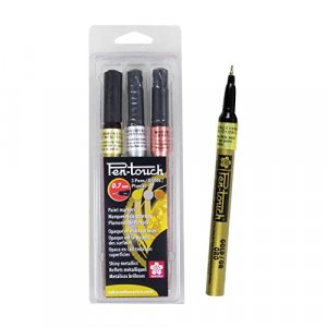  Pentel Portable Fude Brush Pen, Kirari, Sakura Color Body  (XGFKPP-A) : Arts, Crafts & Sewing