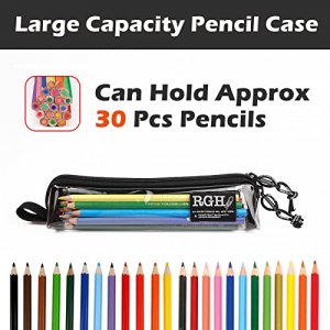 Zannaki Big Capacity Storage Pouch Marker Pen Pencil Case Simple