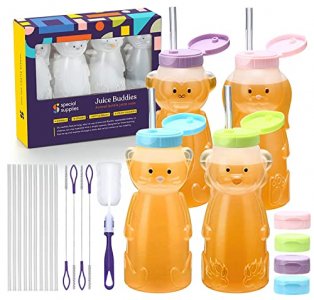 Honey Bear Straw Cup single color 3-pack