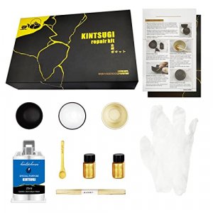 Kintsugi Repair Kit. Ceramic included. Professional gold made in Japan