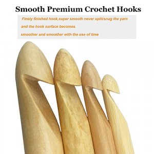  Crochet Hooks Set 5 Sizes Huge Crochet Needles and 4