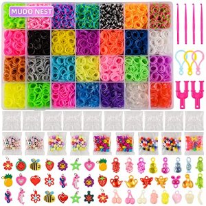 600pcs Loom Rubber Band Bracelet Making Kit with 4pcs Crochet Hooks for  Jewelry Making Kids Bracelet Weaving DIY Crafting Tools
