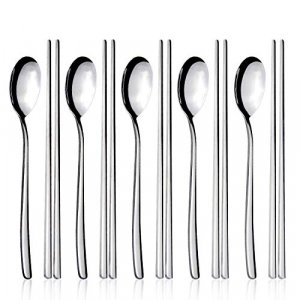 20-Piece Black Silverware Set, EWFEN Black Flatware Set