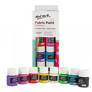 Mont Marte Permanent Fabric Paint Set 8 X 20Ml Vivid Colours For Textile,  Fabric, T-Shirt, Canvas, Wood, Ceramic, Glass - Imported Products from USA  - iBhejo