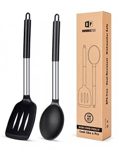 Silicone Cooking Utensil Set,Umite Chef Kitchen Utensils 15pcs Cooking Utensils Set Non-Stick Heat Resistan BPA-Free Silicone Stainless Steel Handle