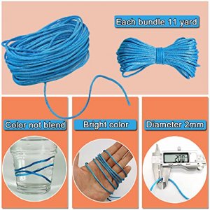 Nylon String for Bracelets, Cridoz 20 Rolls Chinese Knotting Cord