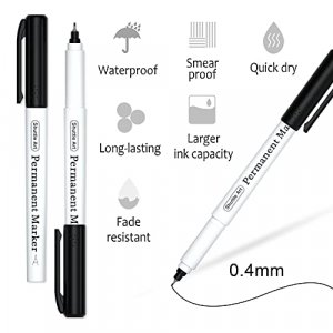 Artline Black Laundry Marker and White Fabric Marker (Twin Pack)