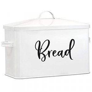 Juvale Plastic Bread Box Container with Lid and Handle, Storage