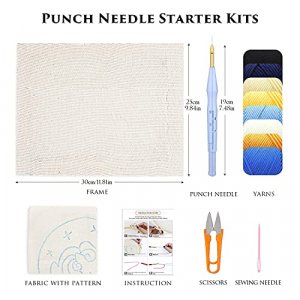 HAND U JOURNEY 6PCS Embroidery Punch Needle Food Series