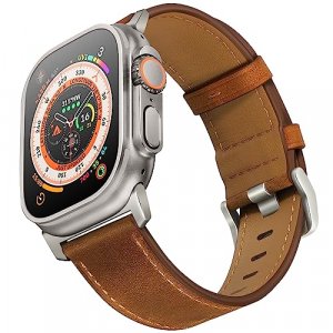  WONJOY Leather Band Compatible with Apple watch 45mm