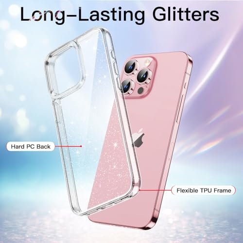 Jetech Glitter Case For Iphone 15 Pro Max 6.7-Inch, Bling Sparkle  Shockproof Phone Bumper Cover, Cute Sparkly For Women And Girls (Clear) -  Imported Products from USA - iBhejo