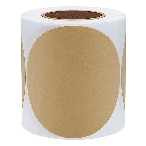 Hybsk 2 inch Matte Gold Labels Round Color Coding Dots Embossing Stickers  Adhesive Label 300 Per Roll (Gold)
