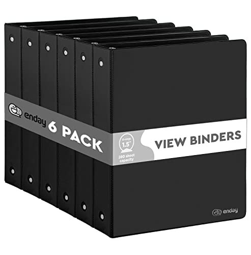 3 Ring Binder Round Rings, White, Clear View with Pockets –  RingBinderDepot.com
