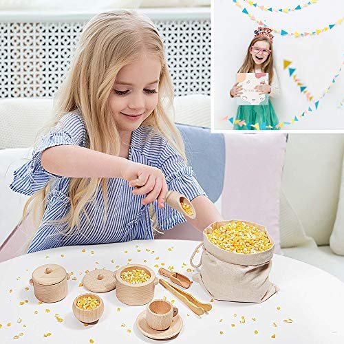 Mont Pleasant Sensory Bin Toys for Toddlers Montessori Toys Waldorf Toys Pretend Play Dish and Tongs- Fine Motor Learning Toys for Sensory Table