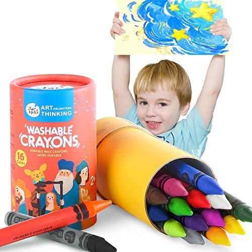 Jumbo Crayons for Toddlers, 8 Colors Giant Crazy Crayon All-in-One Non  Toxic Kids Crafts Art Supplies. Easy to Hold, Holiday Gift Safe for  Children