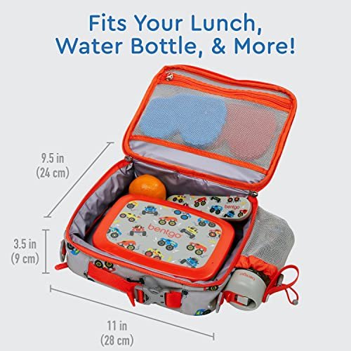 Bentgo Kids Lunch Bag - Durable, Double Insulated, Water-Resistant Fabric,  Interior & Exterior Zippered Pockets, Water Bottle Holder - Ideal For Ch -  Imported Products from USA - iBhejo