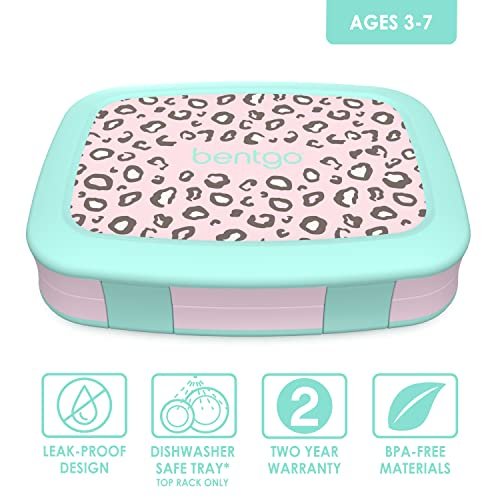 Kids Prints Leak-Proof, 5-Compartment Bento-Style Kids Lunch Box