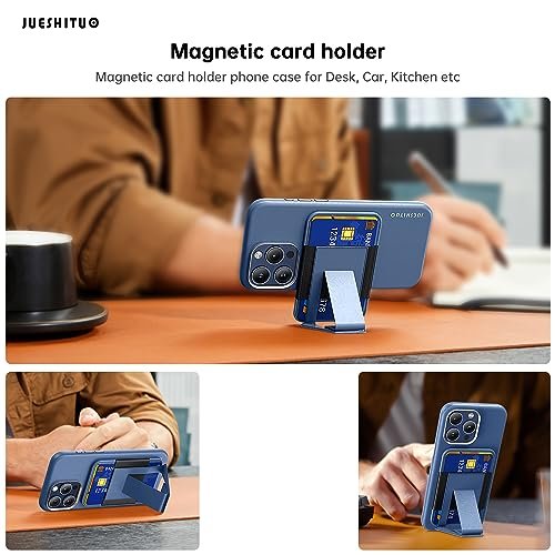 Jueshituo Magnetic Leather For Iphone 15 Pro Case Wallet