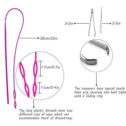 Flexible Plastic Drawstring Threader